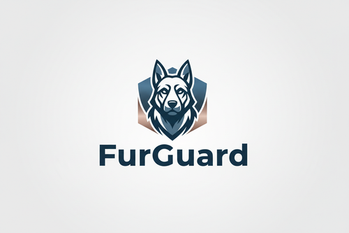 a logo of a dog with the writing furguard